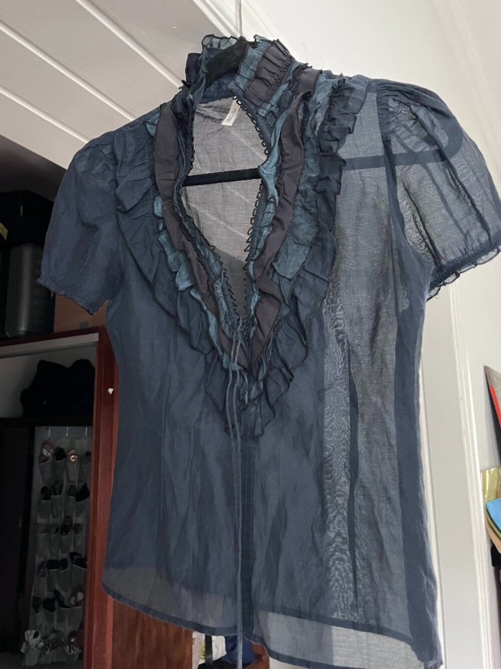Victorian Lace Up Blouse